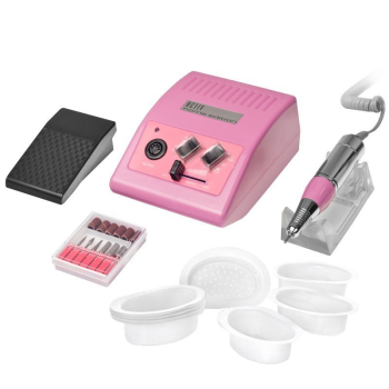 ZESTAW F-22 FREZARKA JD500 RÓŻOWA + MISECZKI DO MANICURE